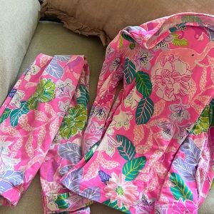 Lily Pulitzer girls pajama set